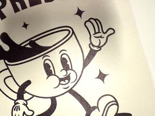 Poster su TELA Espresso Less Depresso 30x40