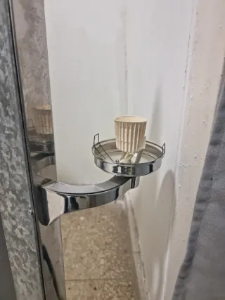 Espejo Baño Vintage Plata y Cristal