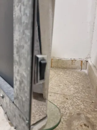 Espejo Baño Vintage Plata y Cristal