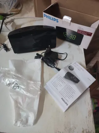 Radio Despertador Philips AJ3400 Negro