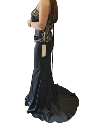 Abito sirena nero e bianco