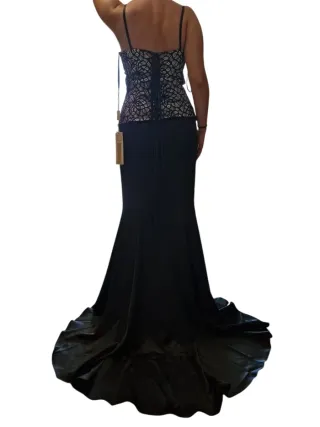 Abito sirena nero e bianco