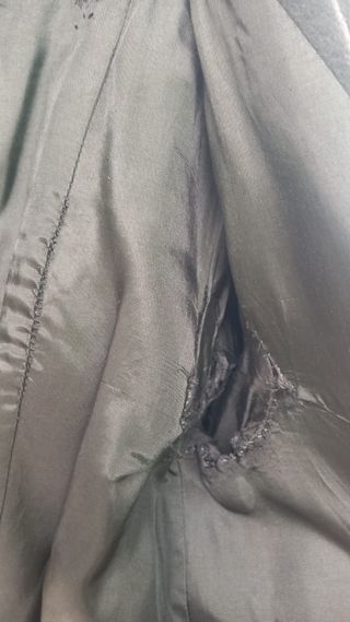 Abrigo corto negro ZARA Talla XL