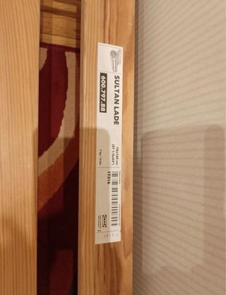 Cama infantil de madera blanca