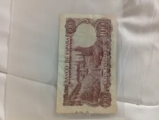 Billete 100 pesetas 1970