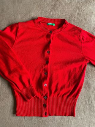Cardigan Benetton Algodón Talla S