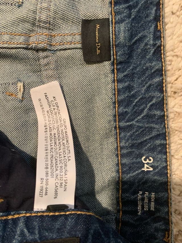 Pantalones Massimo Dutti Azules