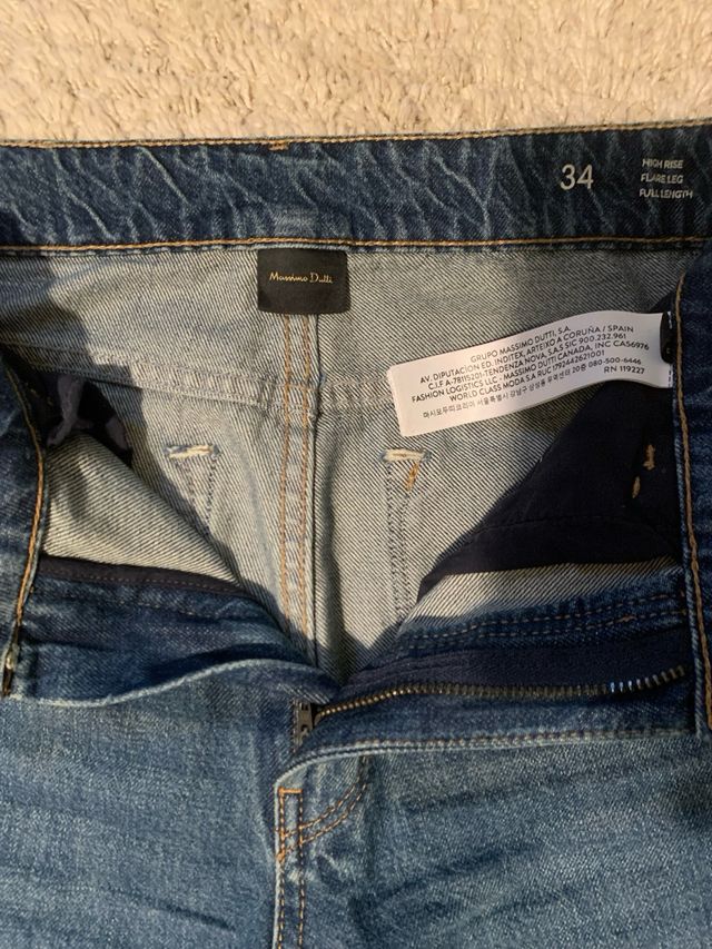 Pantalones Massimo Dutti Azules