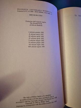 Lotto 3 Libri Wilbur Smith