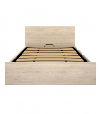 Cama Canapé Con Cabecero. Natural