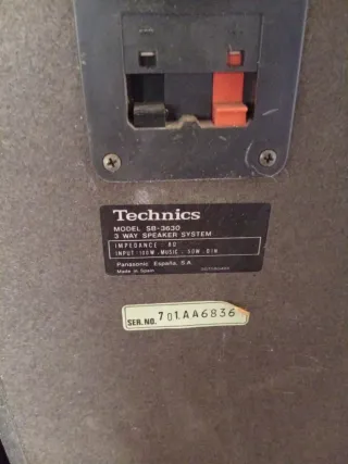 Altavoces Technics SB-3630
