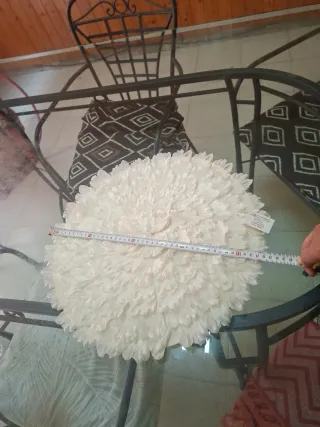 Tapete decorativo mesa blanco