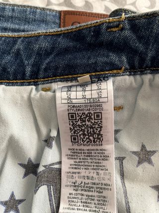 Pantalón Guess Adam Super Skinny Hombre Azul