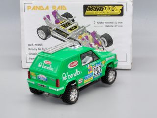 Fiat Panda Raid Scalextric chasis Mitoos
