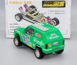 Fiat Panda Raid Scalextric chasis Mitoos