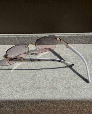 Occhiali da sole unisex oro e rosa