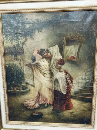 Pintura firmada José Aguado y Guerra