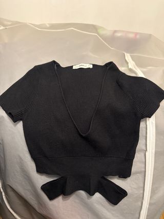 Camiseta Zara Talla S Negra