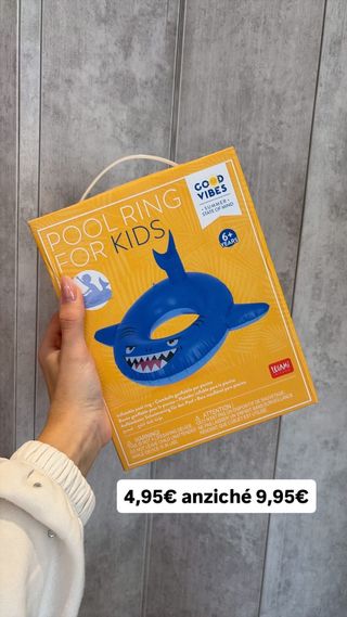 Salvagente Legami Squalo Bambini 6+ Anni