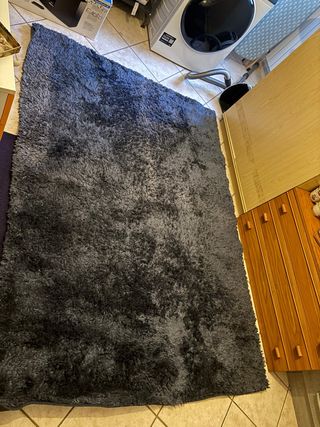 Tappeto sala grigio poliestere