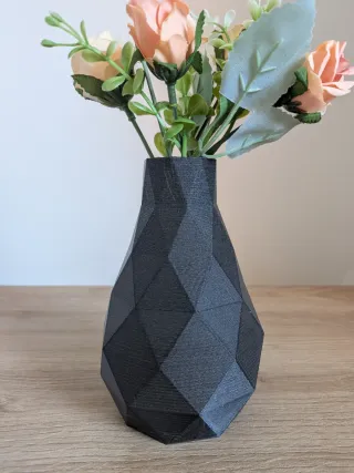 Vaso moderno diseño geométrico 3D