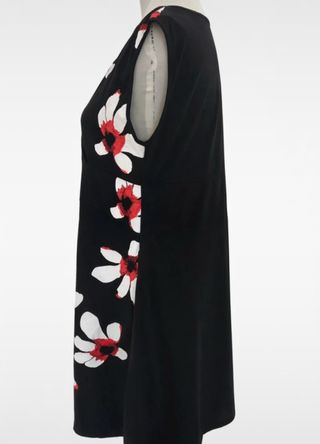 Vestido Verano Flores /Negro Talla 3XL