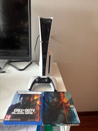 PlayStation 5 Slim Disco Blanca