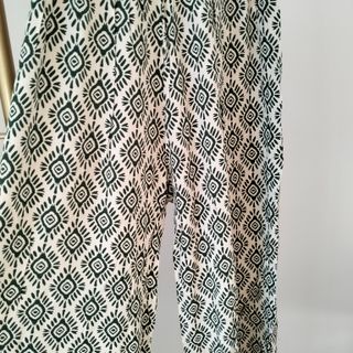 Pantalón Palazo Estampado Étnico - L