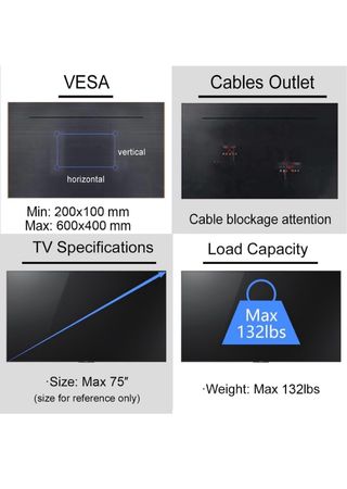 Soporte TV Techo 37-75