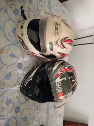 2 Cascos de Moto NZI y SHIR