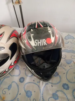 2 Cascos de Moto NZI y SHIR