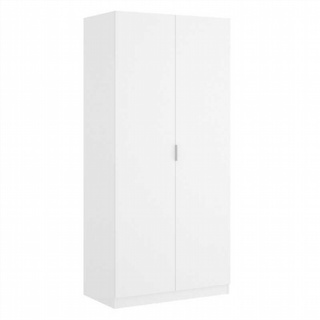 Armario 80x184x52cm 2 Puertas. Blanco Brillo
