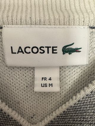 Jersey Lacoste Talla M Azul Grisáceo