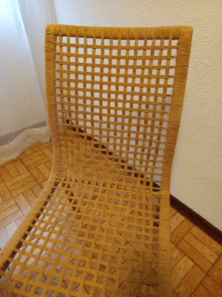 Mesa plegable madera y 4 sillas