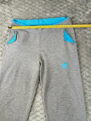 Adidas Originals Pantalones Grises y Azul Talla M