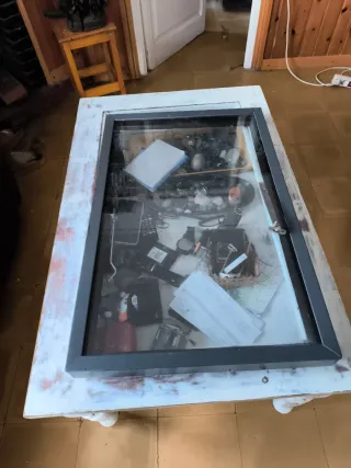 Ventana de altillo con cristal