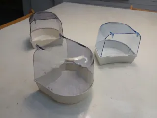 3 VASCHE ESTERNE PER GABBIE DA UCCELLI