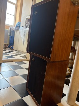 Tocadiscos Philips Automático Vintage y altavoces