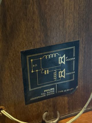 Tocadiscos Philips Automático Vintage y altavoces