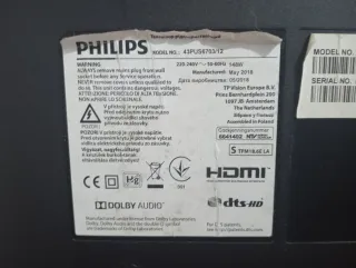 TV Philips 43 PUS6703/12 Pantalla Rota.
