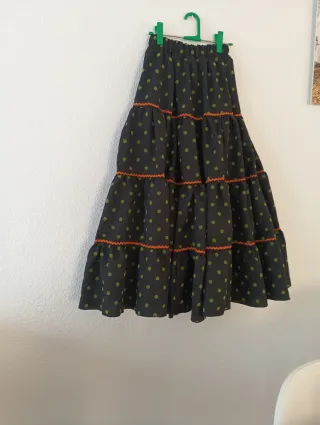 Falda flamenca mujer lunares