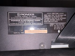 Lote Amplificador y Videocasete Pioneer/Sanyo