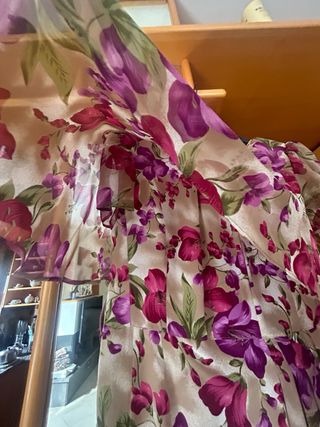 Abito vintage seta floreale 44/46