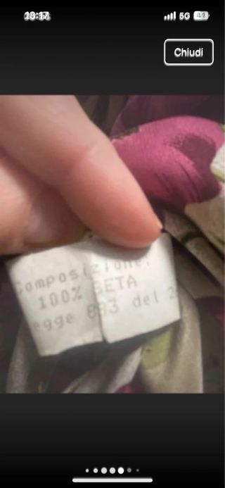 Abito vintage seta floreale 44/46