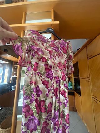 Abito vintage seta floreale 44/46