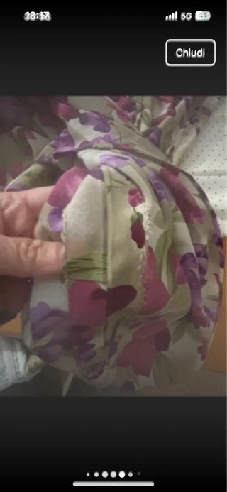 Abito vintage seta floreale 44/46