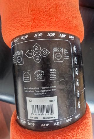 Manta Coralina Lisa  220x220cm Suave