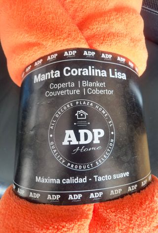 Manta Coralina Lisa  220x220cm Suave