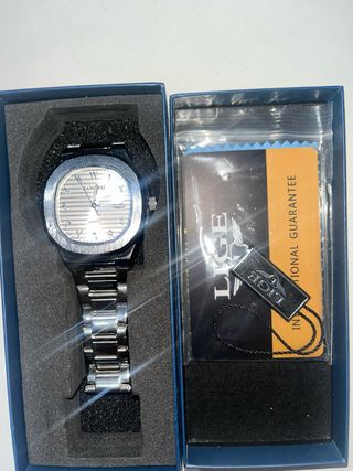 Reloj LIGE Plata y Blanco