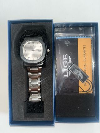 Reloj LIGE Plata y Blanco
